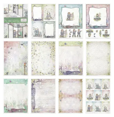 Image de Reispapier-Set A4 - RP020 Anges & Filles et Garçons - ITD Collection