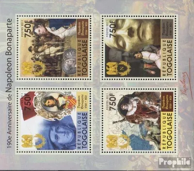 Produktbild von Briefmarken Togo 2011 Mi 3999-4002 Kleinbogen (kompl.Ausg.) postfrisch Napoleon I.