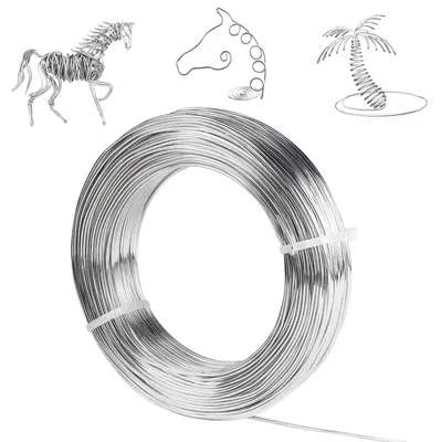Aluminiumdraht 1,5 mm, 100 m, silber, für Basteln & Schmuck