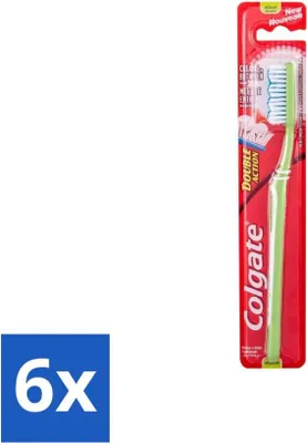 Produktbild von Colgate Zahnbürste Double Action Medium - Vorteilspack - 6 Stücke