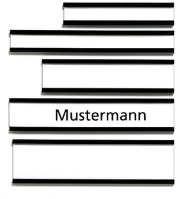 Produktbild von Franken Magnetschild mit C-Profil - 75 x 15 mm, 10 Stück, braun