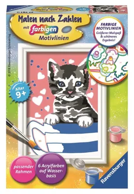 Obrázek produktu pro Ravensburger 00.027.781, 1 str., Obrazy v balení, Dívka, Sada vybarvování podle čísel