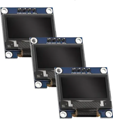 Immagine prodotto di AZ-Delivery Display OLED SSD1306 da 0,96 pollici I2C 128 x 64 pixel compatibile con Arduino e Raspberry Pi, 3x OLED