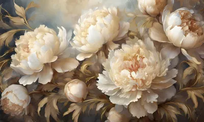Produktbild von Heizkörpermatte Heizkörperabdeckung Magnet Retro Blumen 60x100