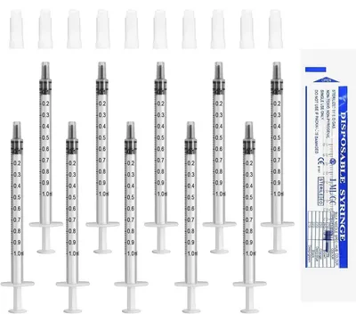 Produktbild von Injektionsspritze Spritze Dosierspritze - 1 ml - Ohne Nadel - 50 Stück - Luer - Dosieren und Füttern