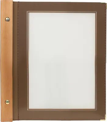 Obrázok produktu pre Securit Menu WOOD A5, hnedá