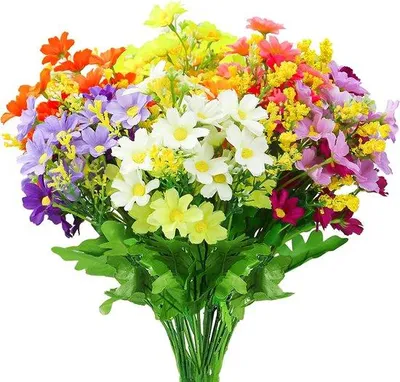 Produktbild von Famanu Kunstblumenstrauß - Bunte Deko für Hochzeit und Zuhause