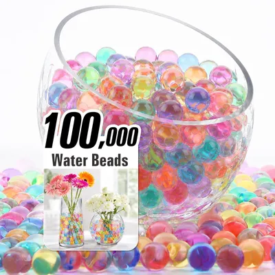 100000 bunte Wasserperlen, Gelkugeln für Vasen & Deko
