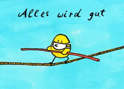 Produktbild von Postkarte "Alles wird gut"