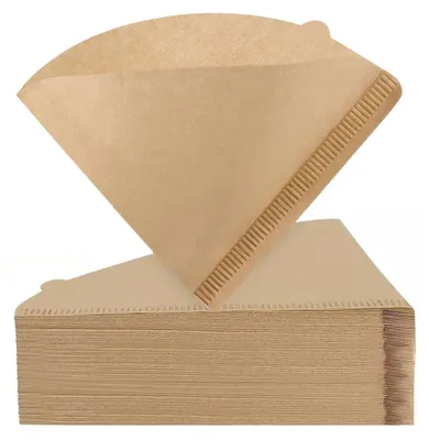 Kegel-Kaffeefilter 100 Stück, ungebleicht, für 2-4 Tassen