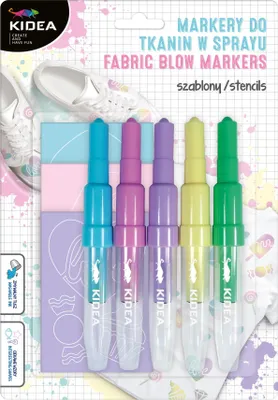Produktbild von Kidea Marker Mit Tierschablonen 5 Stück