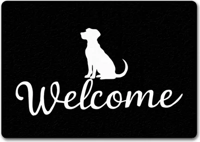 Produktbild von Hunde Silhouette Welcome Fussmatte