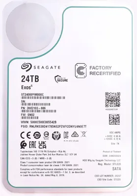 Produktbild von Exos 24 TB Generalüberholt (SATA 6 Gb/s, 3,5")