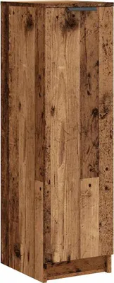 Image de vidaXL Armoire à chaussures imitation vieux bois 29,5x35x100,5 cm Bois composite