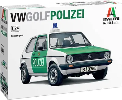 Image de Italeri 3666 VW Golf 1 Police kit plastique 1:24