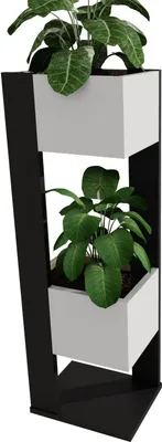 Immagine prodotto di supporto per piante da interno, fioriera, colonna per piante, vaso per fiori, aiuola rialzata, vaso per piante, scaffali a 2 livelli, decorazioni per interni