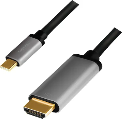Immagine prodotto di Logilink USB-C Kabel 3.2 Gen1, C/M zu HDMI/M, 4K, Alu 1,8 m