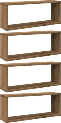 Produktbild von Wandregale 4 Stk. Artisan-Eiche 60x15x23 cm Holzwerkstoff
