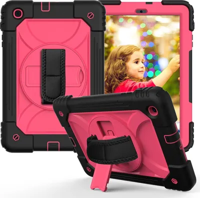 Image de Étui pour iPad 10.2 pouces avec support pivotant Rose
