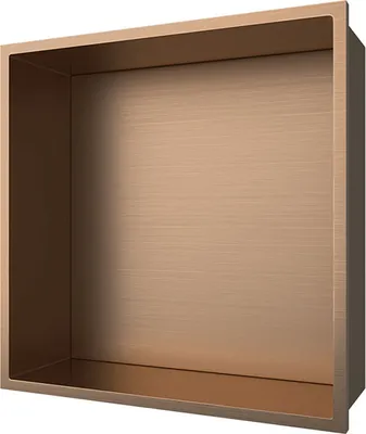 Produktbild von Aloni Wandnische Edelstahl Kupfer gebürstet rostfrei 305x305x100mm