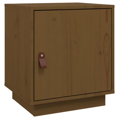 Obrázok produktu pre Nočný stolík medovo-hnedý 40x34x45 cm masívne borovicové drevo