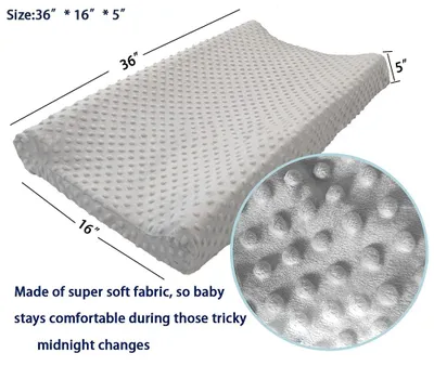 Imagen del producto de Funda ultrafina de Minky con estampado de lunares, transpirable, de 50x70 cm, para cambiador