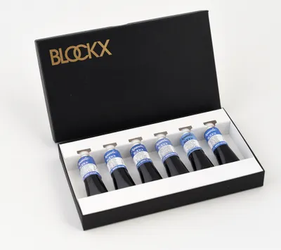Produktbild von Blockx Aquarellfarbe, Set 6x Tuben 15ml Blau 44905BXC