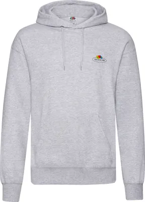 Produktbild von Fruit of the Loom Kapuzen-Sweat mit kleinem Vintage-Logo Farbe: graumeliert - Vintage-Logo klein Größe: XL