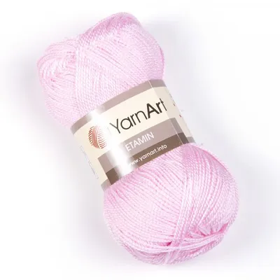 Obrázek produktu pro YarnArt Etamin příze 30 g / 160 m - barva 451 světle růžová - vyšívací příze