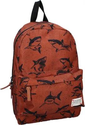 Obrázok produktu pre Hnedý ruksak Skooter žraloky