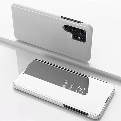 Produktbild von König Design Hülle kompatibel mit Samsung Galaxy S22 Ultra 5G Kunststoff Full Cover Handyhülle - Case Silber