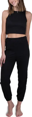 Produktbild von maluuna  Damen Jogging-Set mit Top und Hose  ; schwarz , L