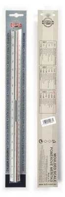 Produktbild von Maßstab - Kunststoff / Dreikantlineal " 603 Geodäsie " , 30 cm Skala