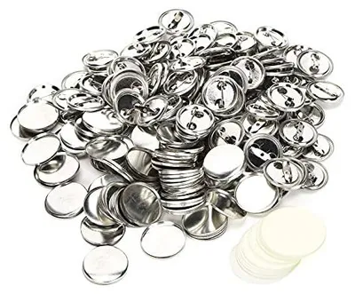 Buttonset 25 mm, 100 Stück Metallrohlinge für DIY-Pins
