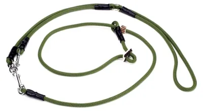 Produktbild von Retrieverleine Umhängeleine Hunting Profi 8mm M - 295cm olivgrün mit Zugbegrenzung