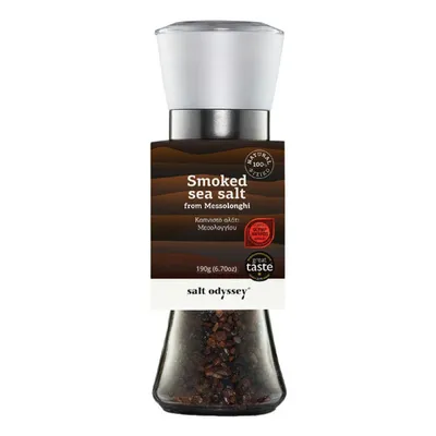 Produktbild von Salt Odyssey – Geräuchertes Meersalz aus Messolonghi (Mühle) – 190g
