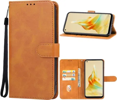 Produktbild von Mobigear Wallet  OPPO Reno 8T 4G Hülle Klapphülle Geldbörse - Braun