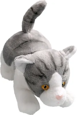 Obrázek produktu pro Carl Dick kočka šedá plíživá, cca 18cm 3223002 Plyšová hračka, měkká hračka, plyšové zvířátko