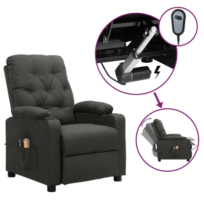 Produktbild von Massagesessel Elektrisch Dunkelgrau Stoff , Massagesessel Design 2024