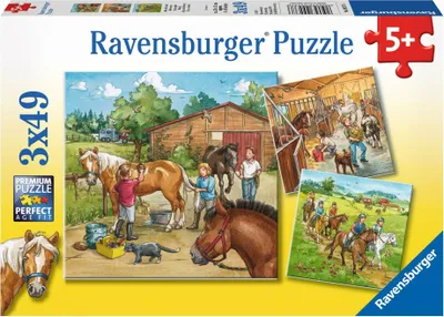 Image de Ravensburger 9237 Puzzle Mon centre équestre 3 X 49 pièces 9237
