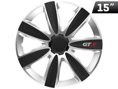 Zdjęcie produktu dla Kołpak GTX carbon black / silver 15``, 1 szt.
