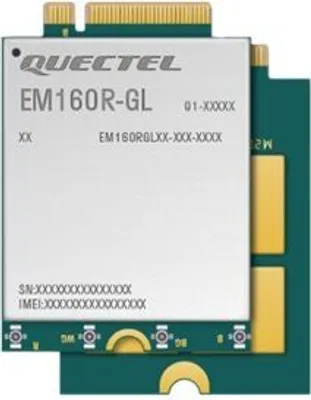 Produktbild von Quectel EM160R-GL - Drahtloses Mobilfunkmodem - 4G LTE Advanced - M.2 Card - 1 Gbps - für (WWAN-ready): ThinkPad P14s Gen 2 20VX, 20VY, P15 Gen 2 20YQ, 20YR, P15s Gen 2 20W6, 20W7, T14 Gen 2 20W0, 20W1, T15 Gen 2 20W4, 20W5