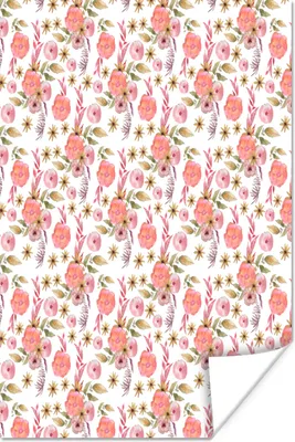 Produktbild von MuchoWow® Poster Blumen - Blüte - Weiß 40x60 cm - Plakate für die Wand - Poster Babyzimmer