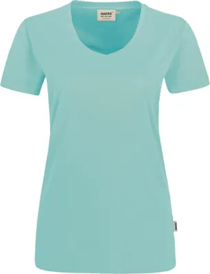 Produktbild von HAKRO V-T-Shirt Mikralinar Damen #181 Gr. 3XL eisgrün