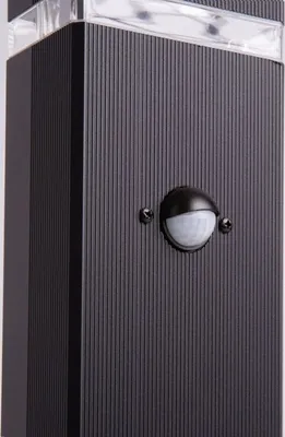 Productafbeelding van LED-lantaarnpaal, buitenlamp met bewegingssensor (PIR), 60 cm, IP44, zwart