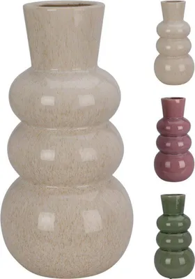 Image de Vase 3 bulles 30 cm vert