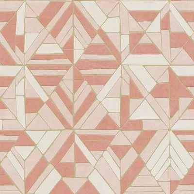Produktbild von A.S. Création geometrische Tapete Pop Style Vliestapete mit Glitzereffekt orange rot gold 10,05 m x 0,53 m