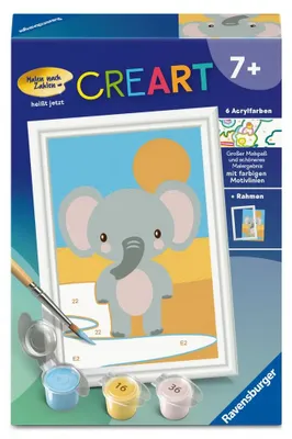 Obrázok produktu pre CreArt, Maľovanie podľa čísel Deti – Roztomilý slon