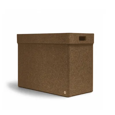 Produktbild von Aufbewahrungsbox CLASSIC Filz 75 x 37 x 55 cm mit Deckel in hellbraun meliert