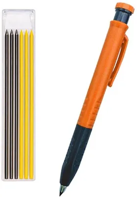 Produktbild von Professionelles Baukreide für verschiedene Materialien - 6 Füllungen - Ergonomischer Griff